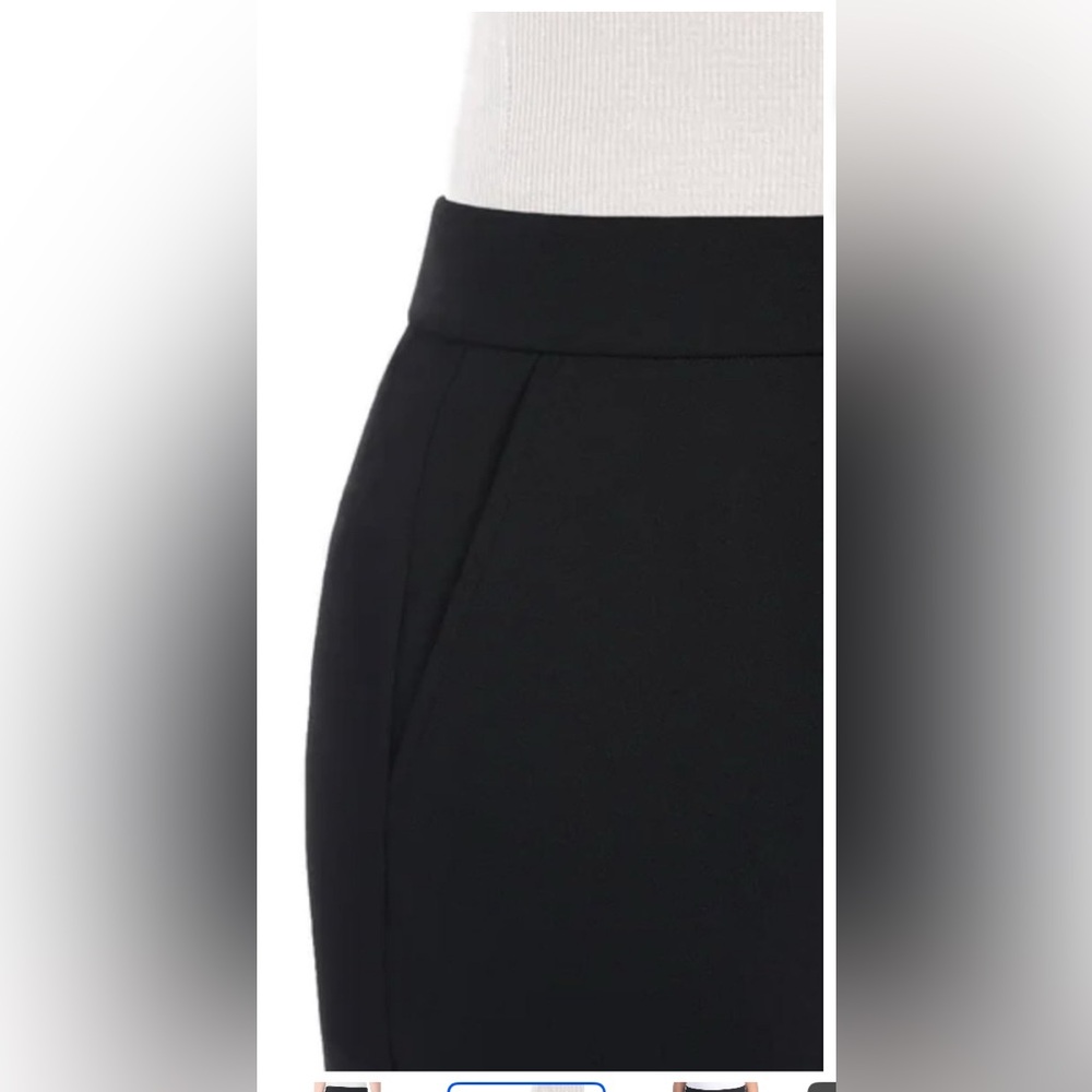 Hilary Radley Women's Crepe Pull-On Pant black small & Large, Regular - Picture 4 of 8